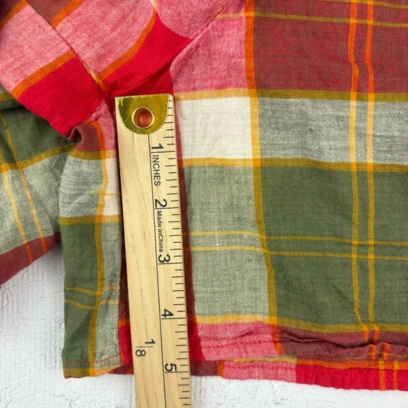 Vintage Vis a Vis Plaid Halter Top and Shorts Set Large Designer - Picture 10 of 11